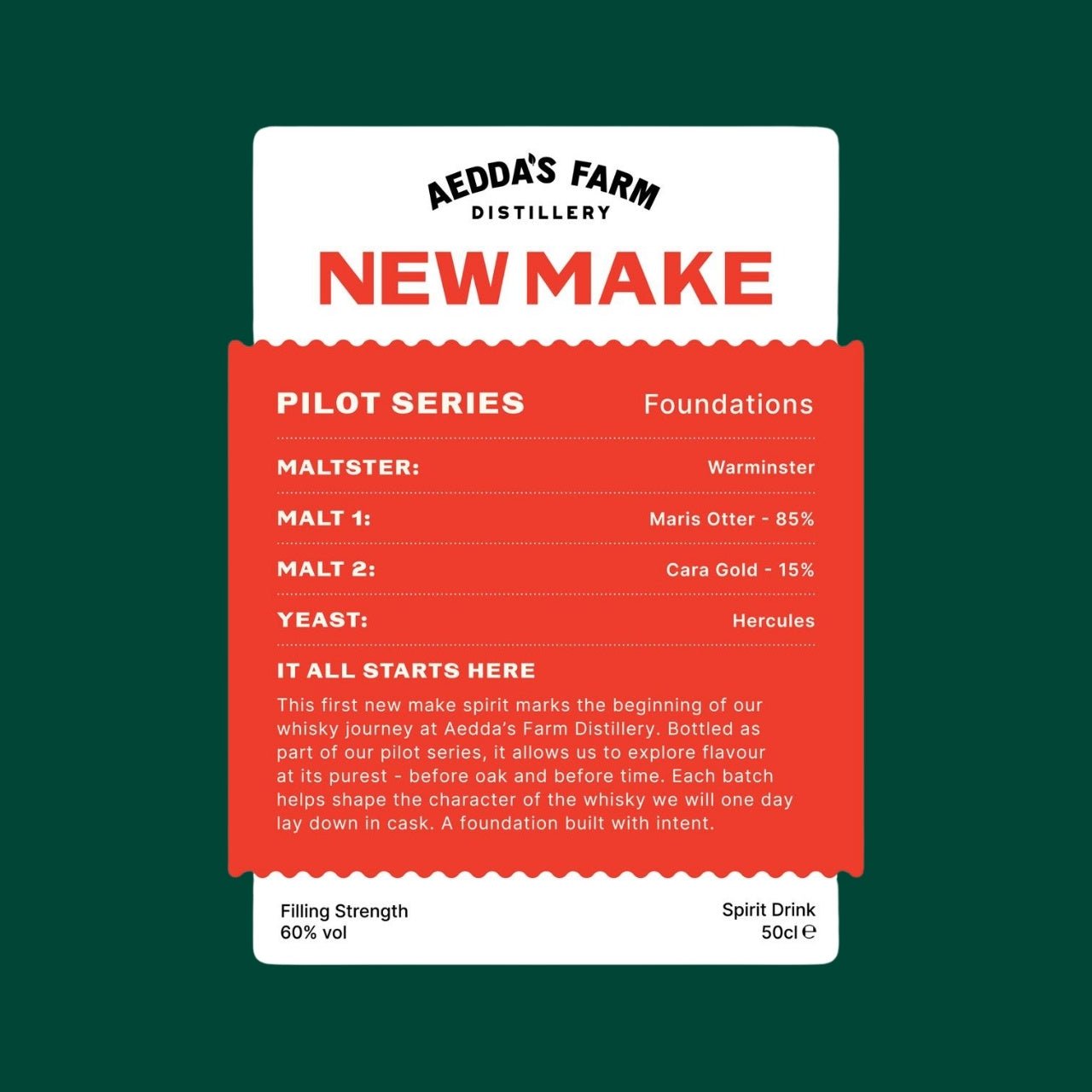 New Make - Pilot Series - Foundations - Aedda's Farm Distillery